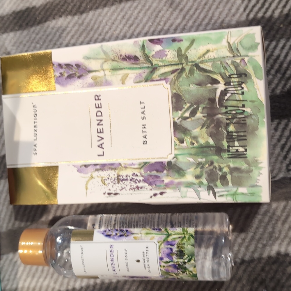 Spa Luxetique Lavender Bath Salt, Soap,